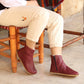 womens burgundy barefoot hiking leather boots durable