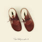 womens comfort barefoot grounding ankle boots in burgundy