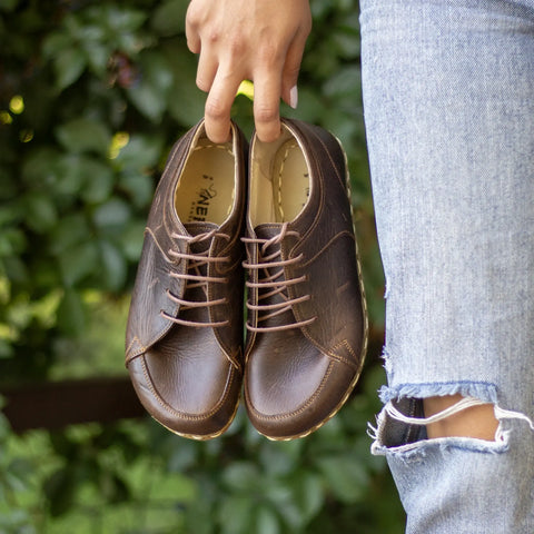 womens grounding barefoot sneaker crazy classic brown