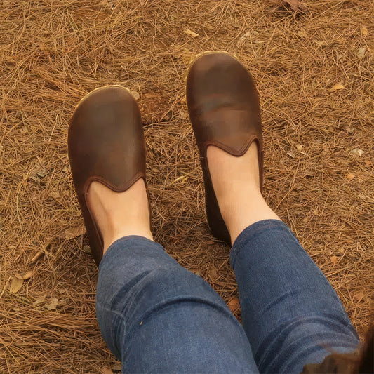 womens grounding shoes barefoot style classic brown