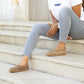womens handmade barefoot loafers milky brown suede