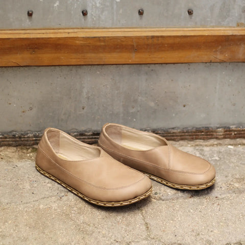 womens handmade crazy vision barefoot leather loafers