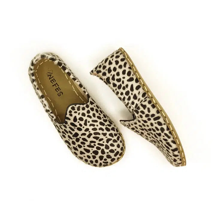 womens leopard handmade barefoot shoes
