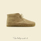 womens light brown barefoot grounding ankle boots leather style