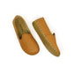 womens minimalist grounding shoes orange leather