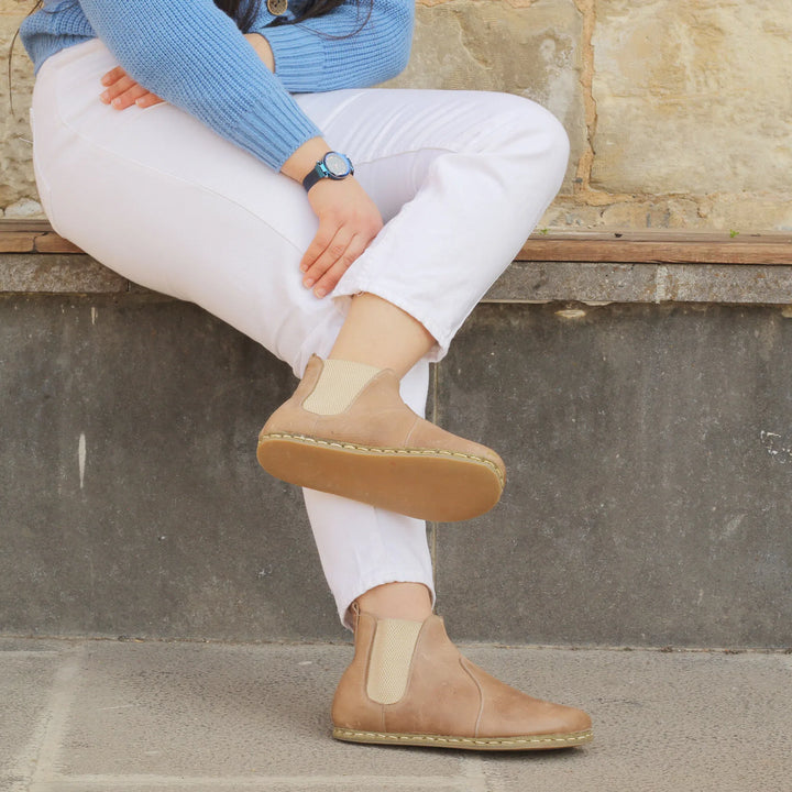 womens vision chelsea barefoot handmade boots