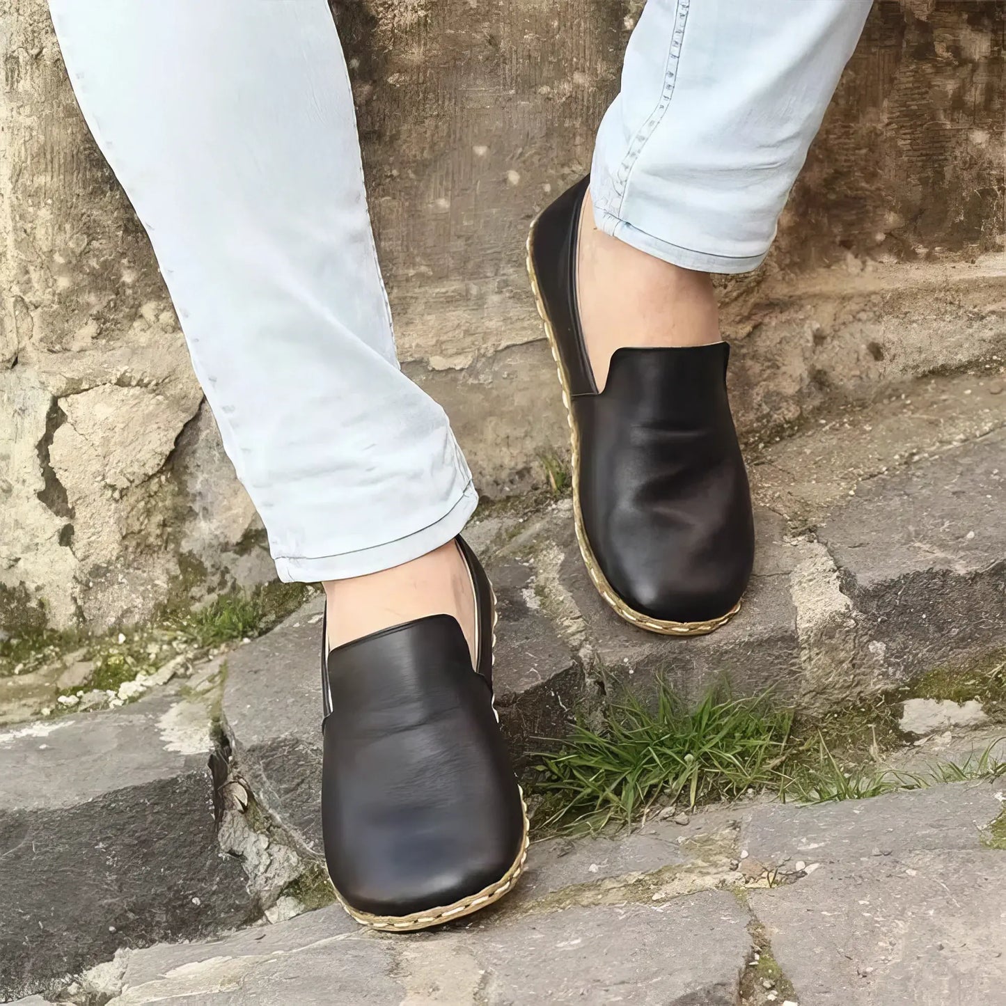 zero drop black barefoot shoes for men