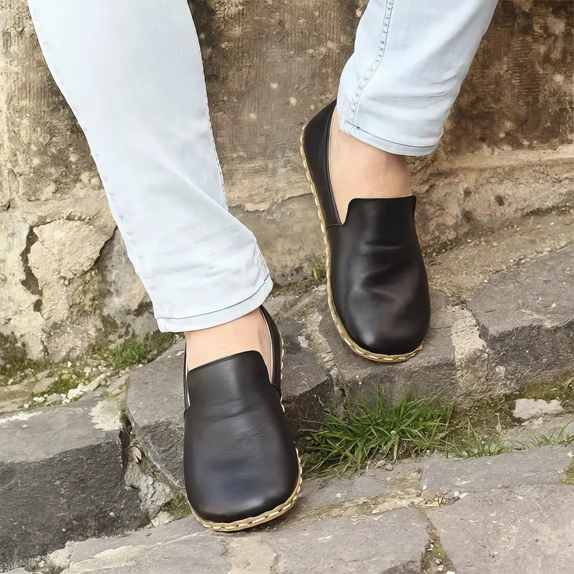zero drop black barefoot shoes for men