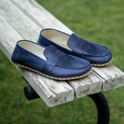 zero drop grounding barefoot shoes for men crazy navy blue