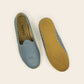 Zero Drop Handmade Light Blue Leather Women Shoes -Nefes Shoes