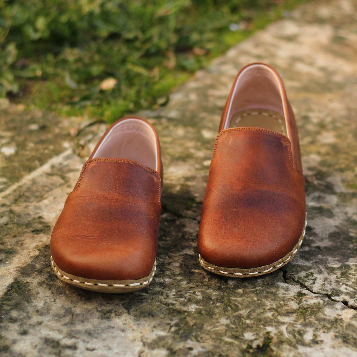 Men's Barefoot Loafers in New Crazy Brown - Zero Drop & Handmade Leather