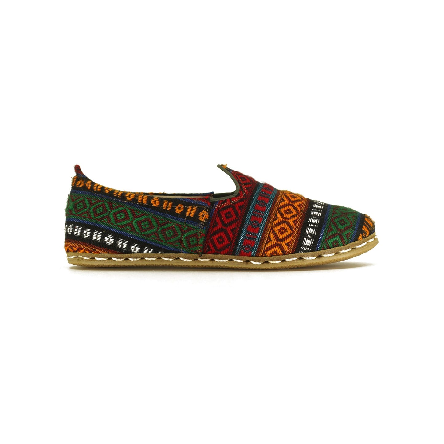 Turkish Kilim Handmade Loafers Rubber Sole - Nefes Shoes