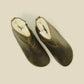 Men's Olive Green Fur Barefoot Boot - Handmade Zero Drop Luxury