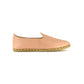 Pink Leather Handmade Flat Shoes For Women - Nefes Shoes