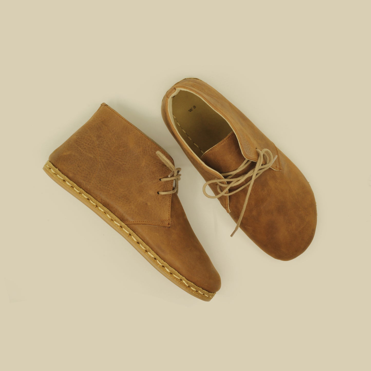 Men's Handmade Barefoot Leather Boot - Matte Brown with Zero Drop