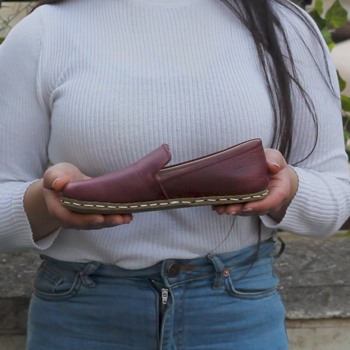 Barefoot Shoes Women's Burgundy