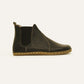Handmade Zero Drop Chelsea Barefoot Leather Boots for Women - Grounding in Classic Black