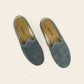 Men Shoes Handmade Blue Suede Leather Yemeni Rubber Sole
