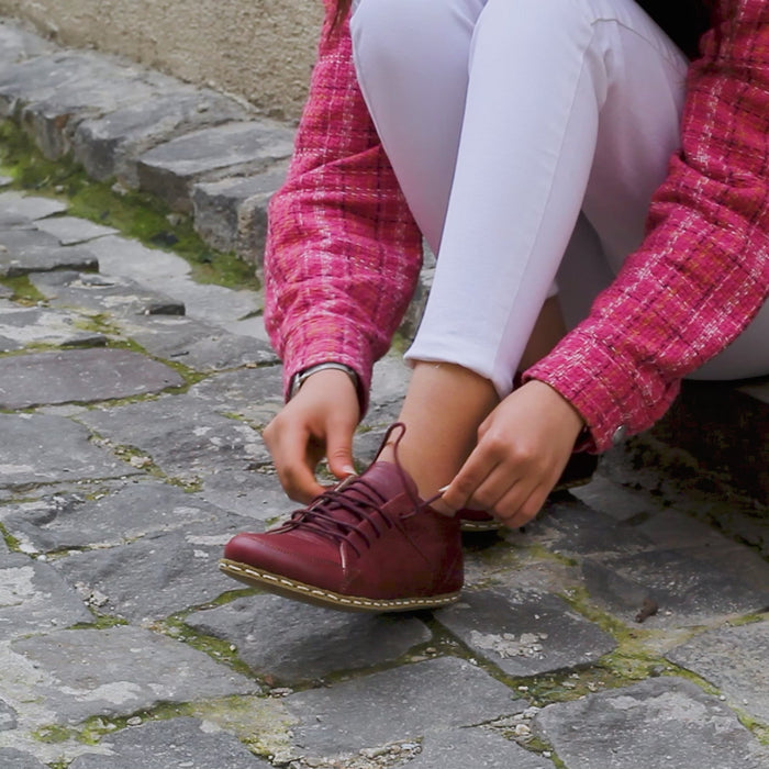 Barefoot Sneaker Burgundy for Women