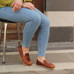 New Crazy Brown Leather Sole Barefoot Loafer Shoes - Wide Toe Box for Maximum Comfort and Style