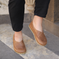 Women's Handmade Zero Drop Barefoot Matte Brown Leather Loafers