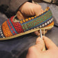 Turkish Kilim Handmade Loafers Rubber Sole - Nefes Shoes
