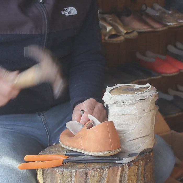 Lace-up Barefoot Men's Shoes Orange