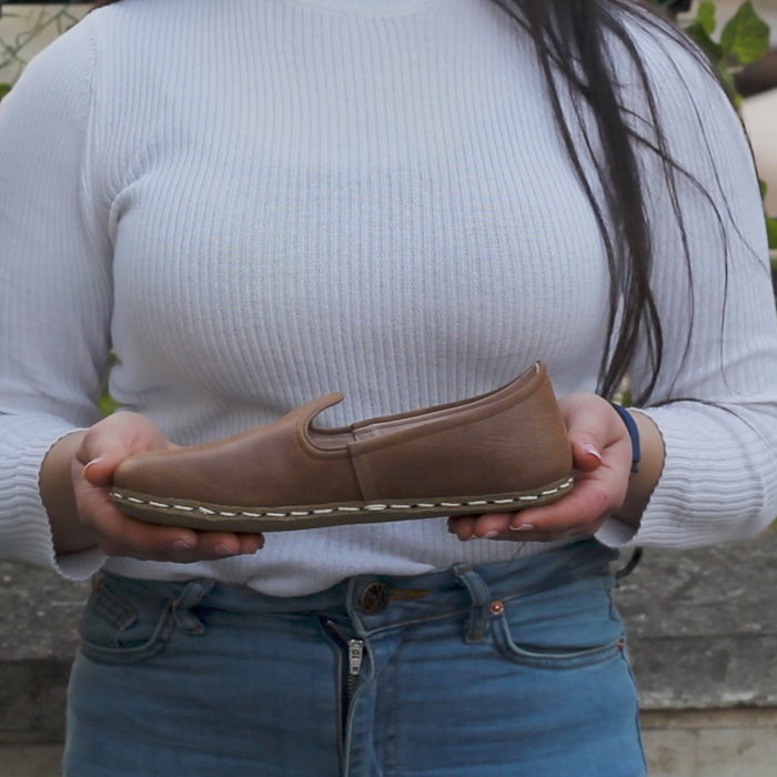 Women's Barefoot Grounding Shoes - Matte Brown