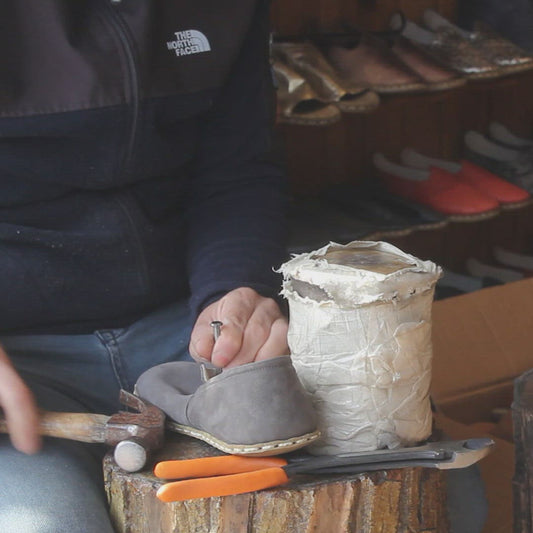 Handmade Women's Barefoot Shoes Making