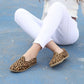 Women Shoes Handmade Leopard Print Hairy Leather Yemeni Rubber Sole