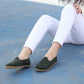 Women Shoes Handmade Green Suede Leather Yemeni Rubber Sole