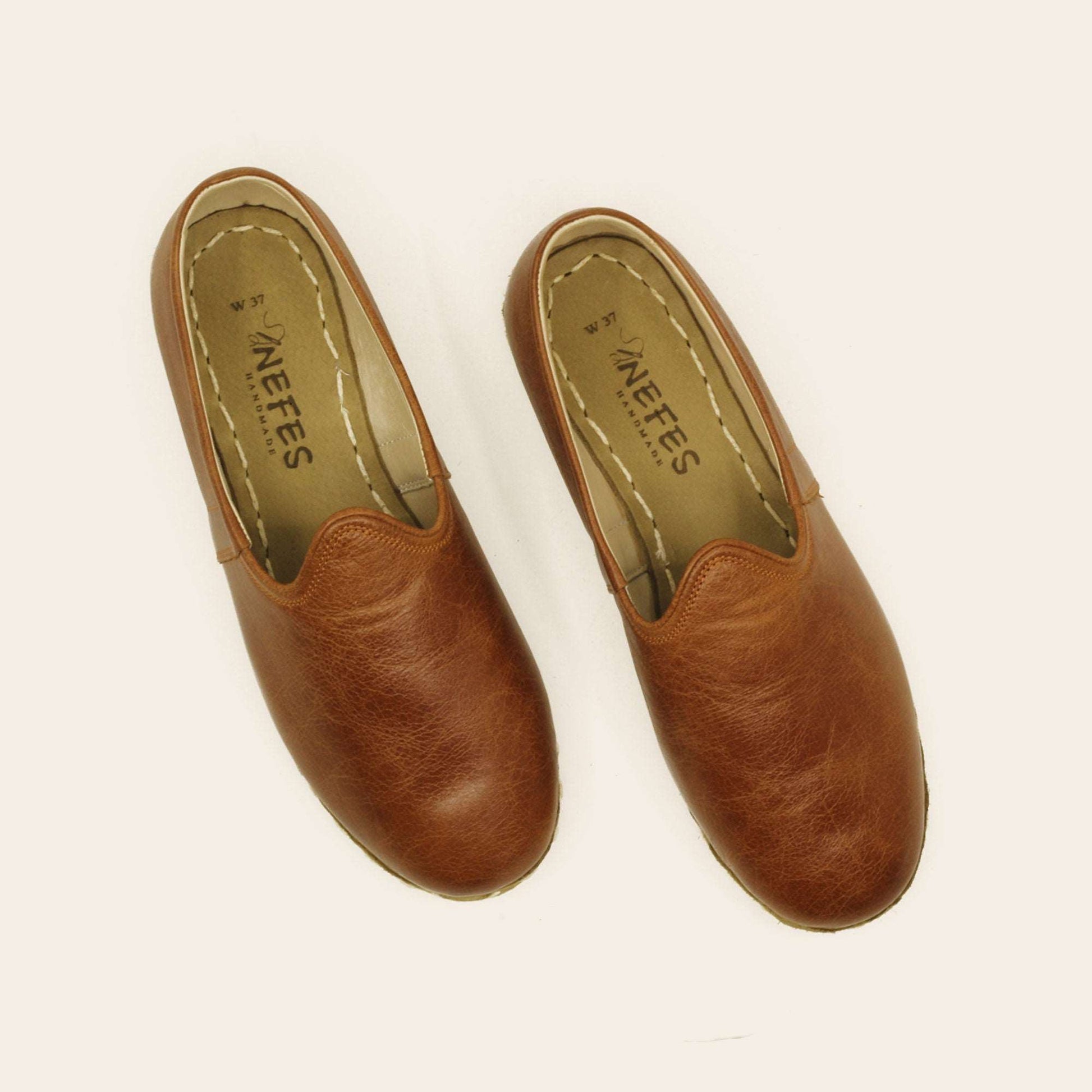 Women Shoes Handmade Brown Leather Yemeni Rubber Sole