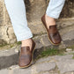 Men Barefoot Shoes, Handmade, Crazy Brown Leather Shoes
