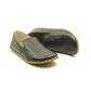 Men's Handmade Zero Drop Groom Shoes in Black Leather - Nefes