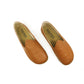 Brown Leather Slip-On Shoes for Men - Wide Toe Box, Minimalist Earting Shoes