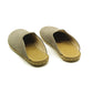 Closed Toe Leather Women's Slippers Gray