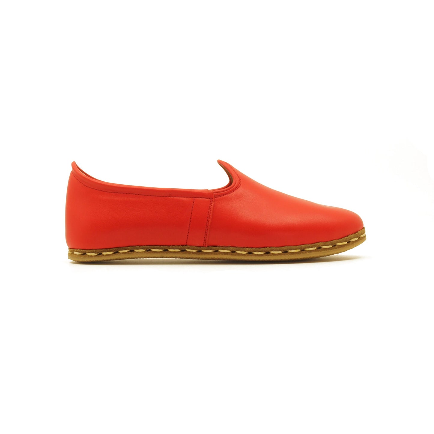 Men Shoes Handmade Red Leather Turkish Yemeni Rubber Sole