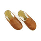 Men's Sheepskin Slippers Brown-Nefes Shoes