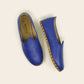 Men Shoes Handmade Blue Leather Yemeni Rubber Sole