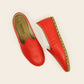 Women Shoes Handmade Red Leather Yemeni Rubber Sole - Nefes Shoes