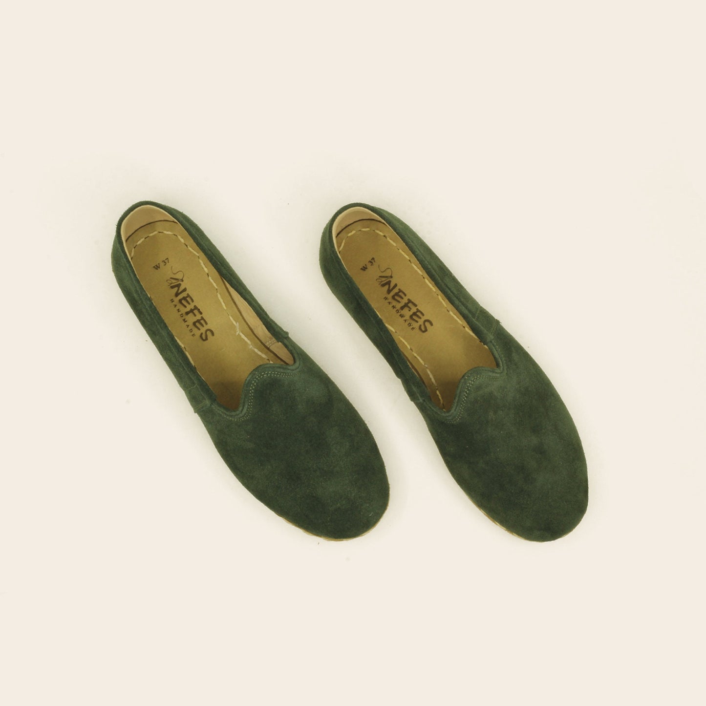 green suede loafers for womens - Nefes Shoes