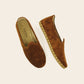 Womens Brown Suede Slip On Shoes - Nefes Shoes