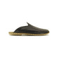Black Leather Slippers For Women Handmade Barefoot - Nefes Shoes