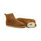 Women's Boot, Real Tuscan Fur Inside, All Leather, Brown