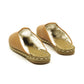 Winter Slippers  - Sheepskin slippers  - Close Toed Slippers - Light Brown Leather – Rubber Sole - For Women
