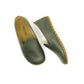 Men Barefoot Shoes, Handmade, Green Leather Shoes