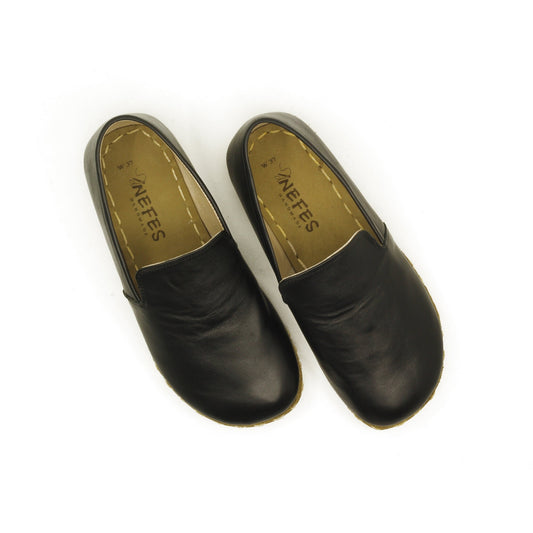Experience the Ultimate in Foot Health with Genuine Leather Black Barefoot Shoes for Women - Perfect for Any Occasion!