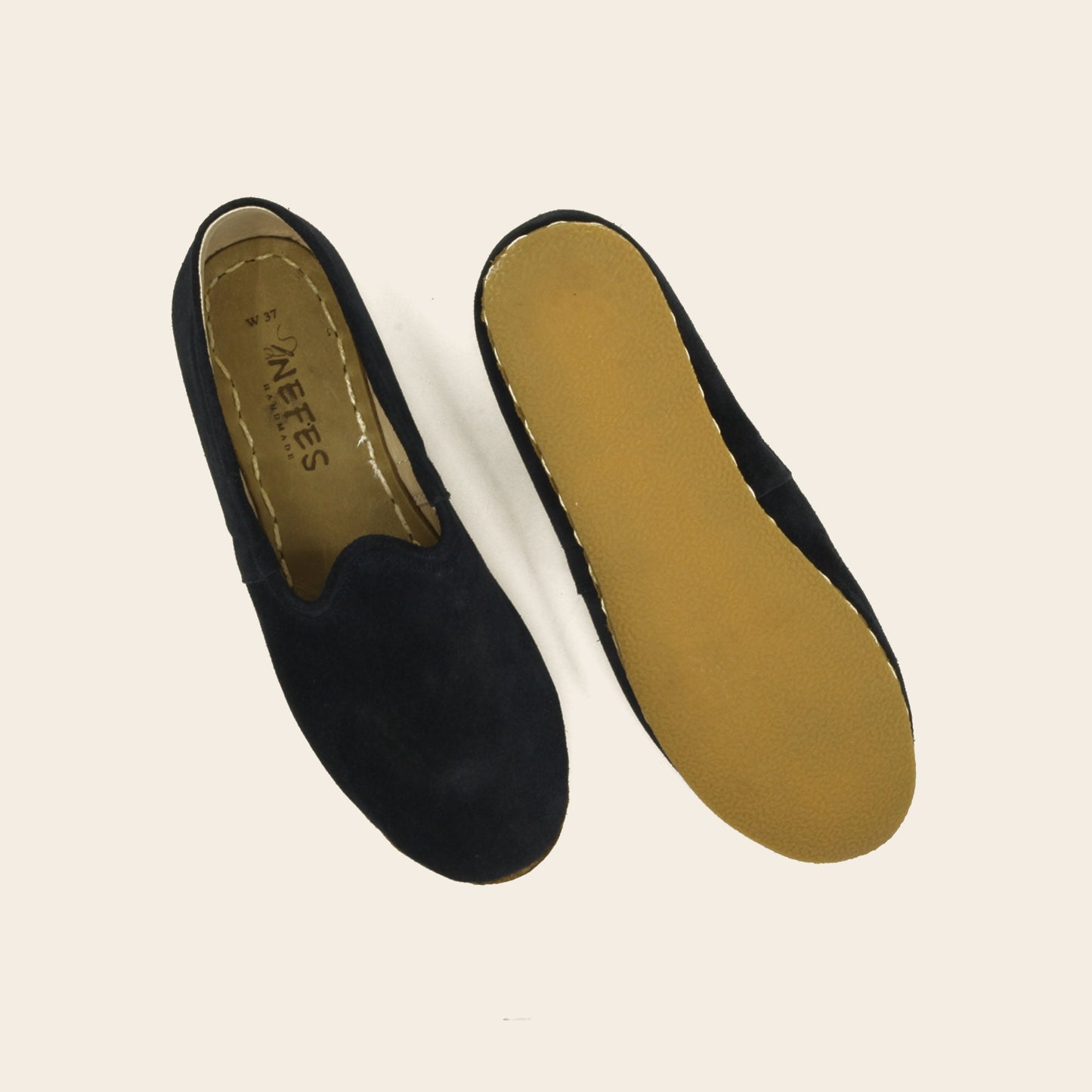 Men Shoes Handmade Black Suede Leather Yemeni Rubber Sole