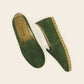 Men Shoes Handmade Green Nubuck Leather Yemeni Rubber Sole