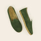 Men Shoes Handmade Green Nubuck Leather Turkish Yemeni Rubber Sole